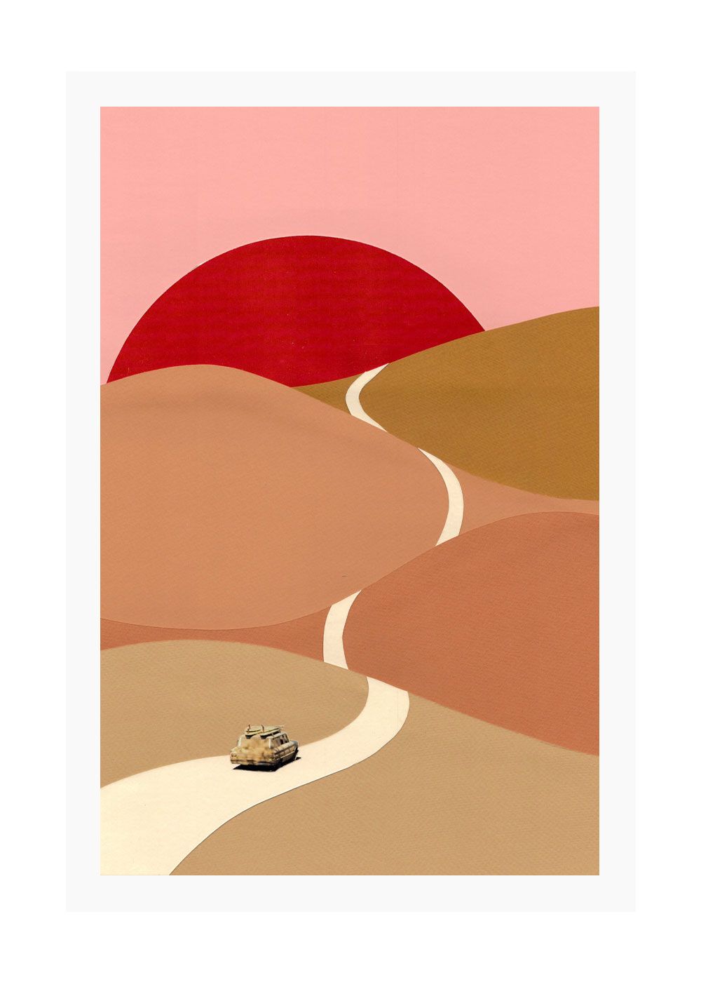 Ciel Glue Bumpy Road Surf Print 40cm x 50cm