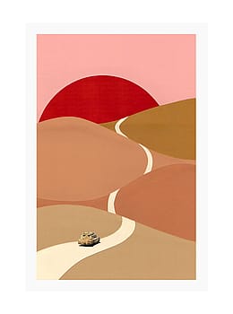 Ciel Glue Bumpy Road Surf Print 40cm x 50cm