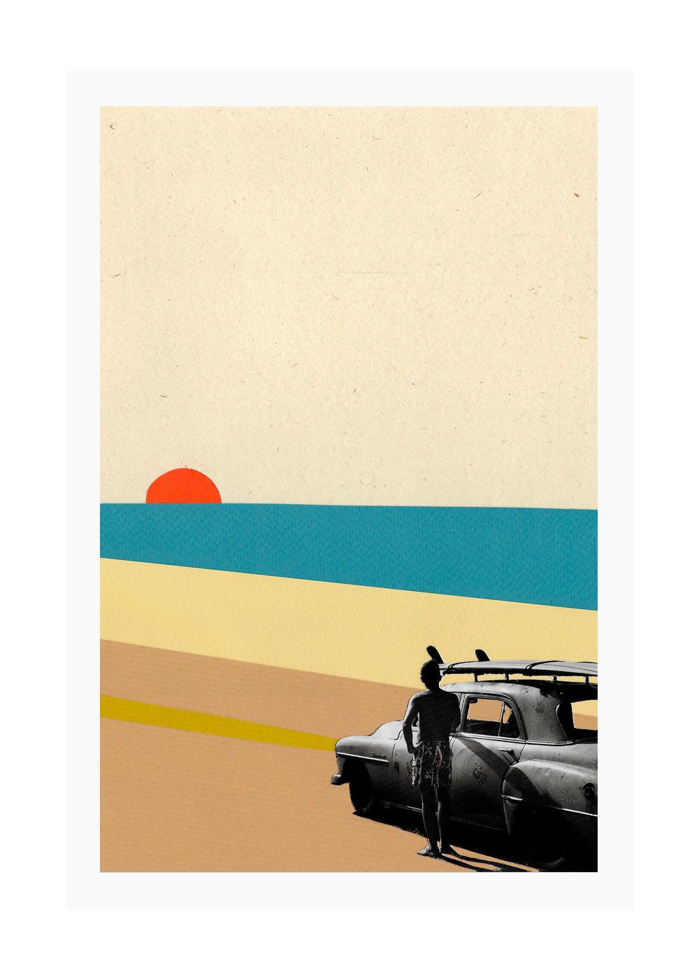Ciel Glue The Bay Surf Print 40cm x 50cm