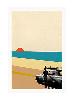 Ciel Glue The Bay Surf Print 40cm x 50cm