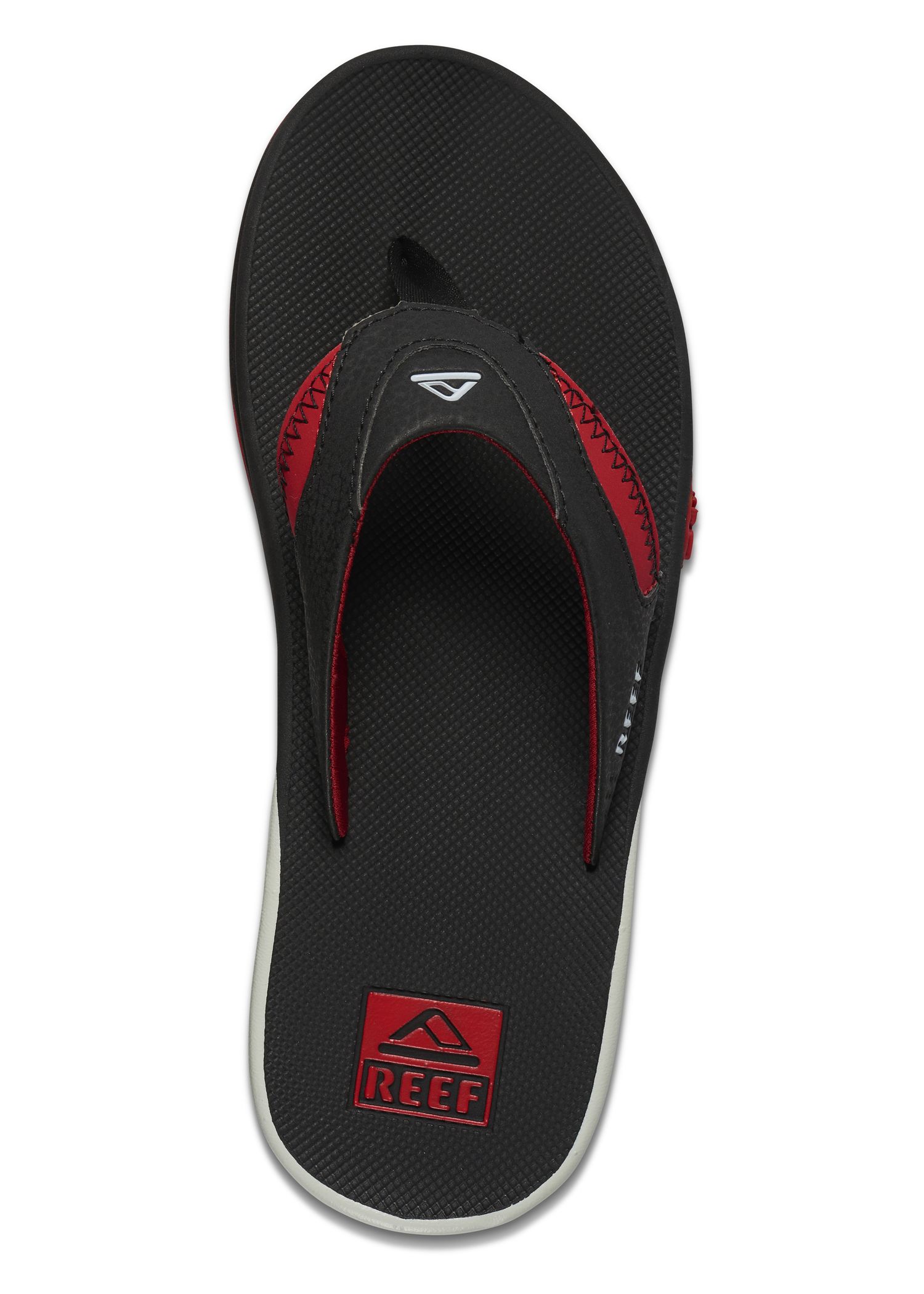 Reef Fanning Pregame Flip Flops Black Red