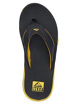 Reef Fanning Pregame Flip Flops Black Yellow