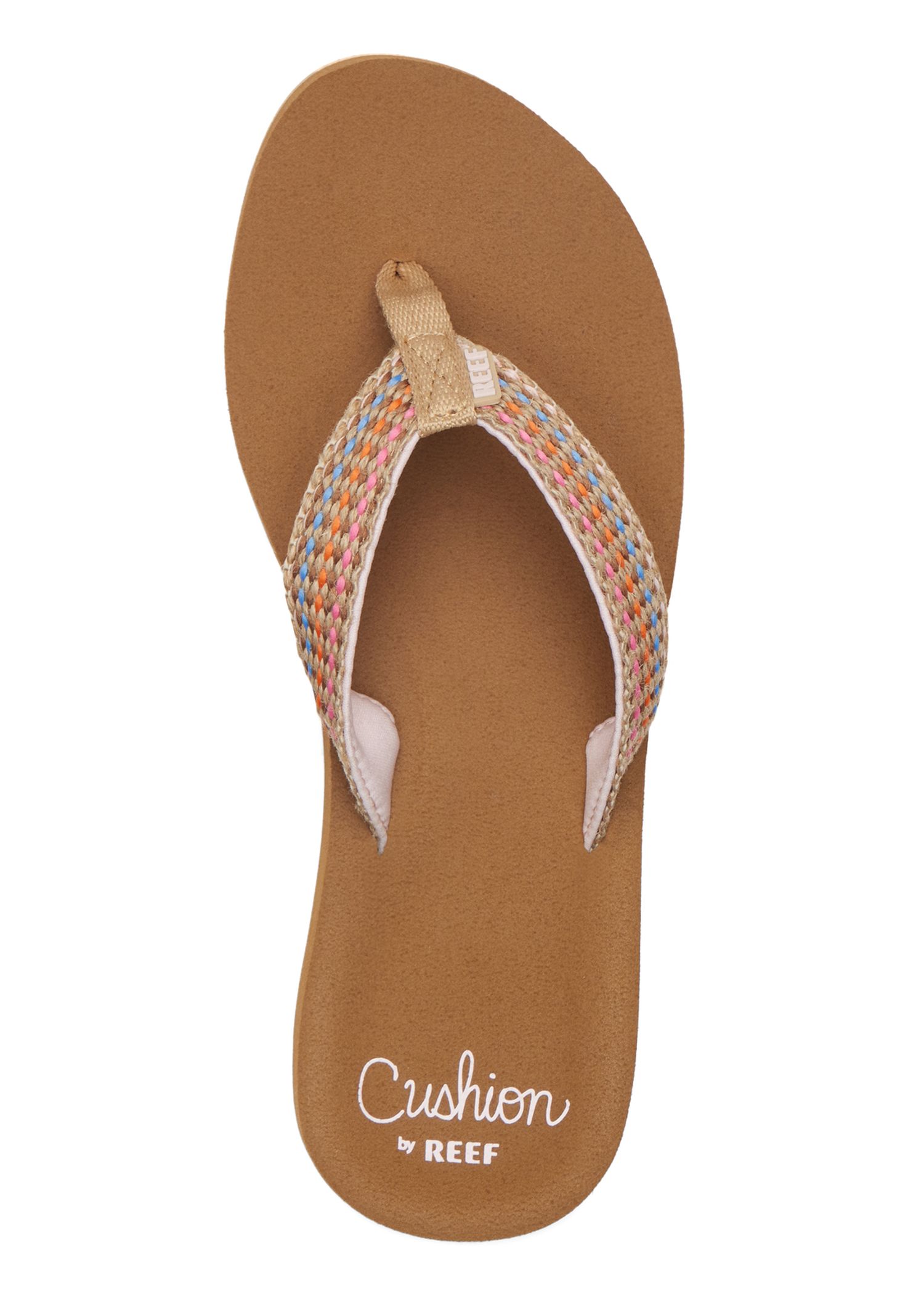 Reef Baja Elana Flip Flops Brown Pink