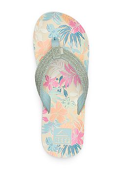 Reef Girls Ahi Flip Flops Tropical Floral