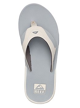 Reef Fanning Flip Flops Light Grey Blue