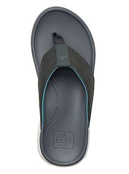 Reef Cushion Norte Flip Flops Grey Blue