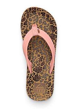 Reef Girls Ahi Flip Flops Leopard Canyon