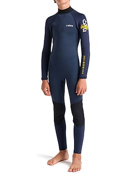 CSkins Kids NuWave Element 3/2 Back Zip Wetsuit Bluestone