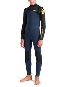 CSkins Kids NuWave Legend 4/3 Back Zip Wetsuit Bluestone