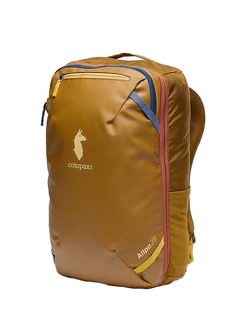 cotopaxi backpack 45l Allpa 42 L Travel Pack Black Color Del Dia (shown in ORANGE) uses high I Took 5 Trips in