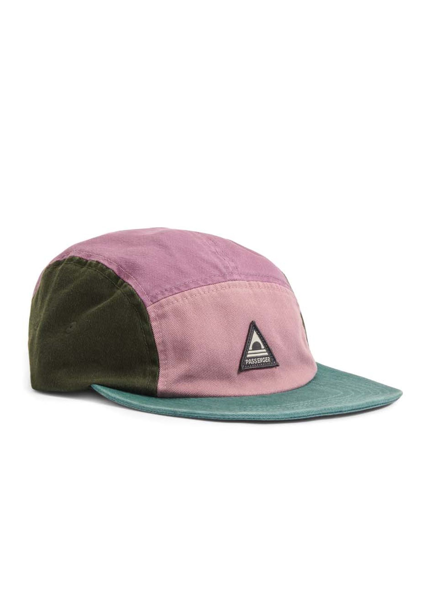 Passenger Fixie Organic 5 Panel Cap Grape Multi