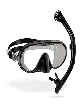 Cressi Musa Dive Mask + Scilla Snorkel Set Black