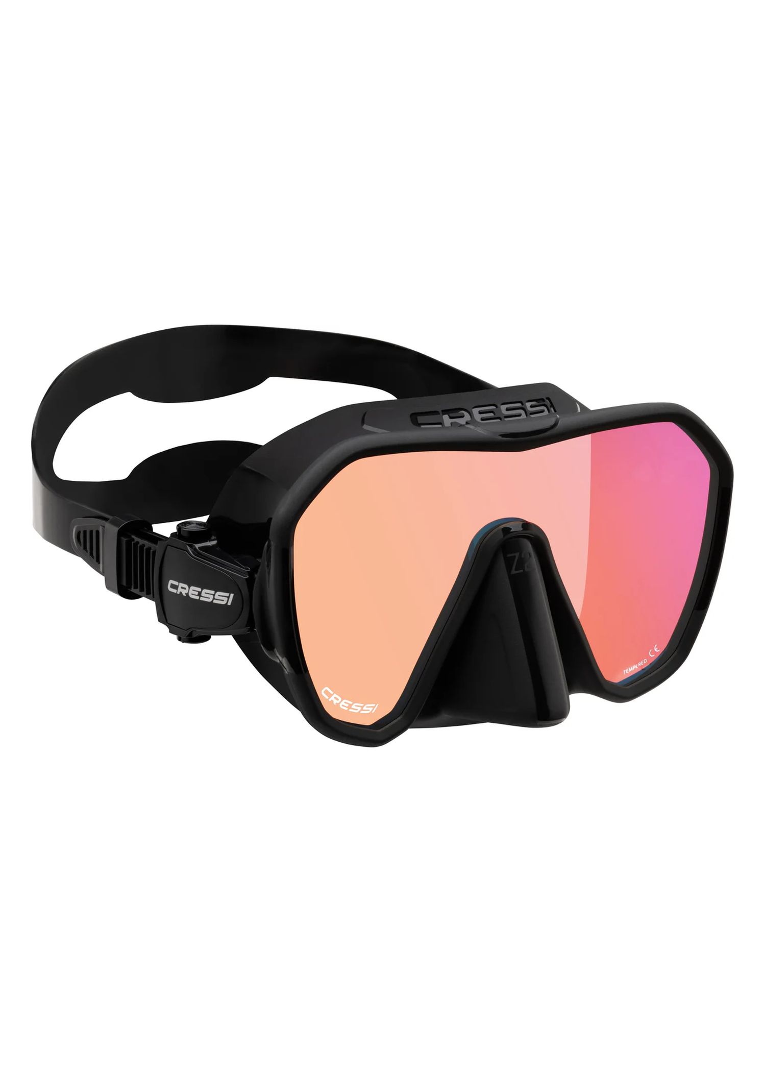 Cressi Z2 Frameless Dive Mask 380 UV Blue/Orange