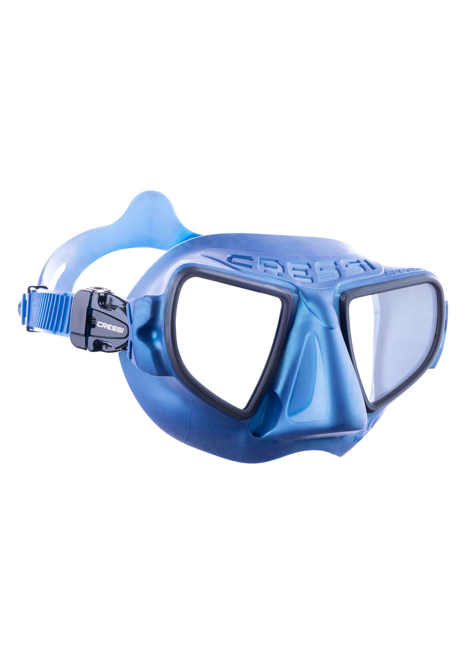 Cressi Atom Frameless Free/Spear Dive Mask Blue