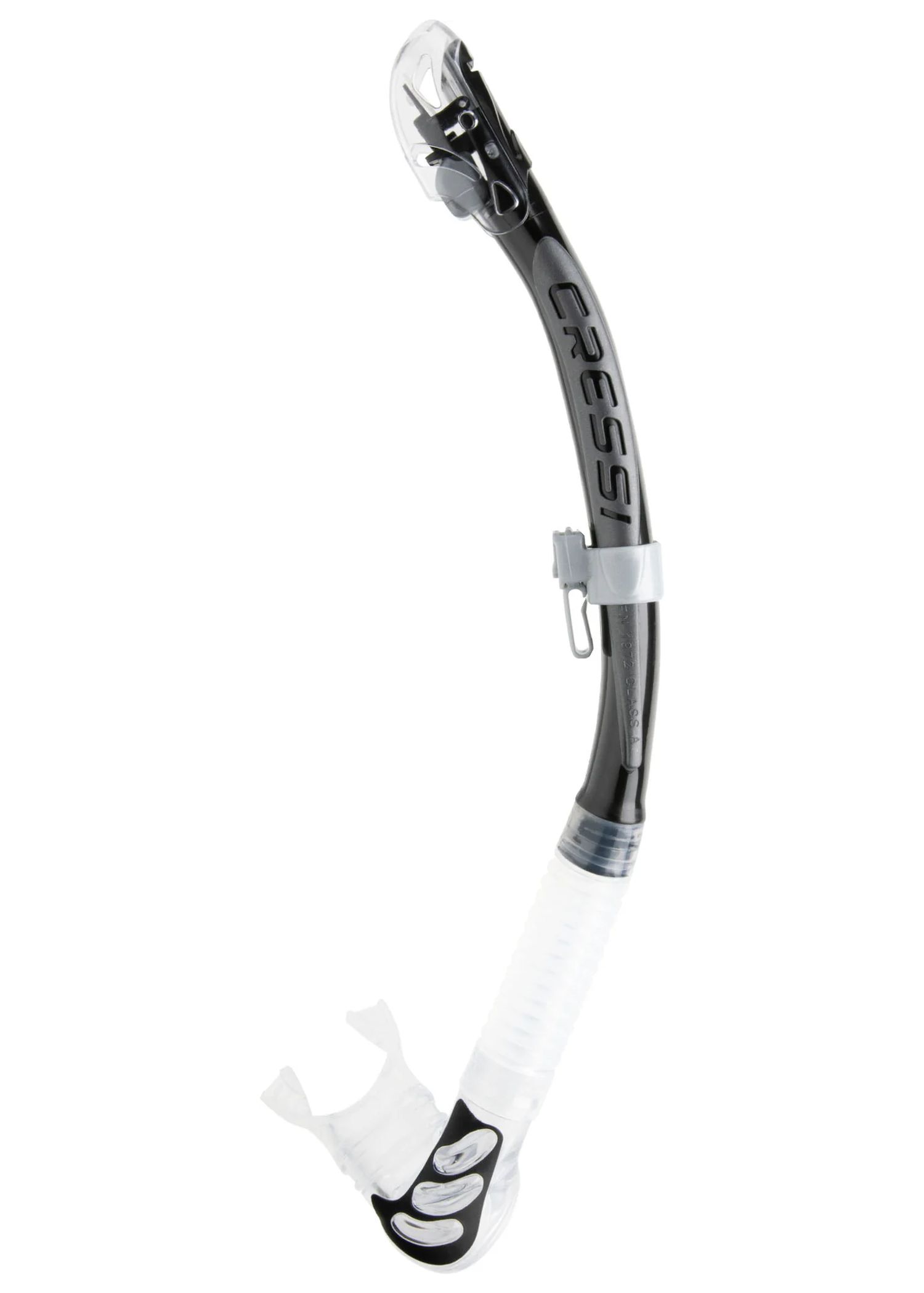 Cressi Alpha Ultra Dry Snorkel Black Silver