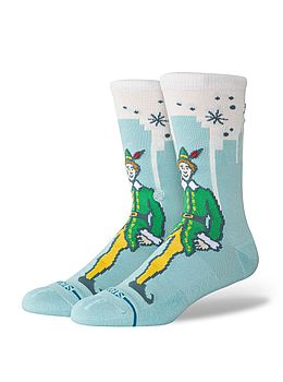 Stance x Elf Big City Elf Crew Socks Ice Blue