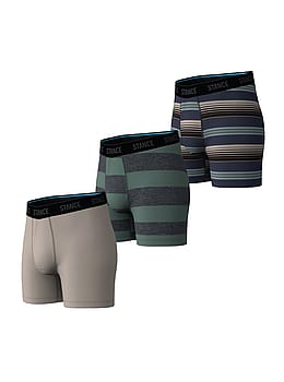 Stance 3 Pack Boxer Briefs String Grey