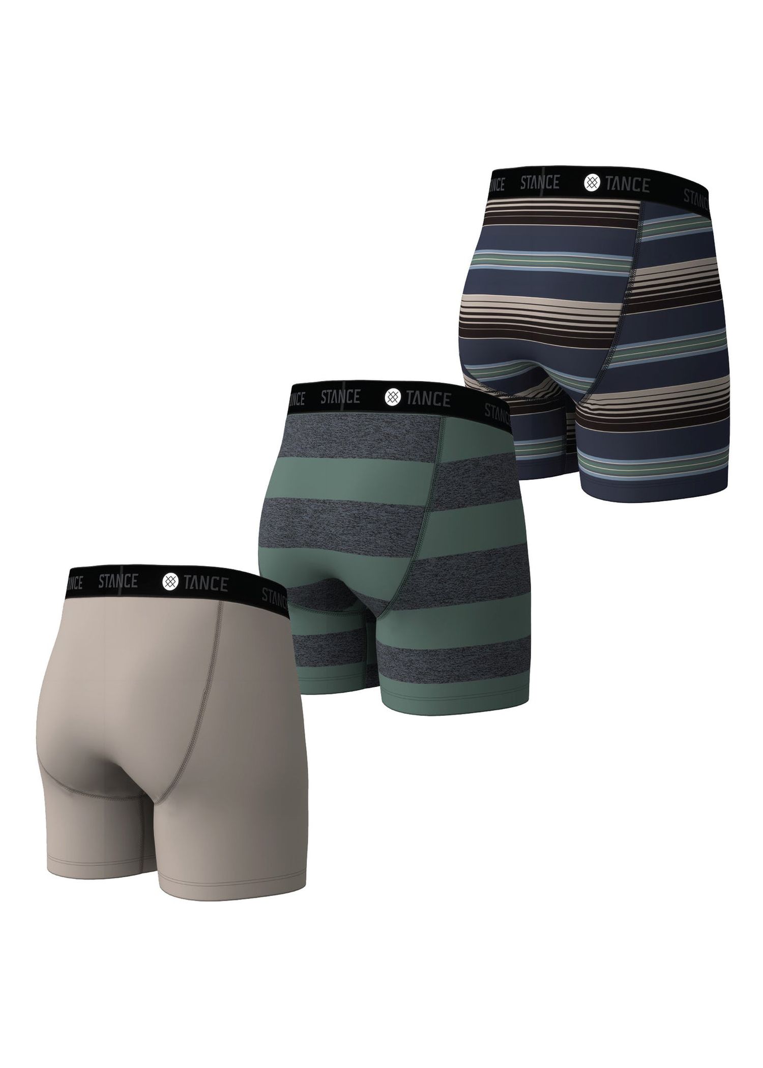 Stance 3 Pack Boxer Briefs String Grey