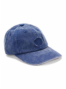 Deus Shield Garment Dyed Dad Cap Mechanic Blue