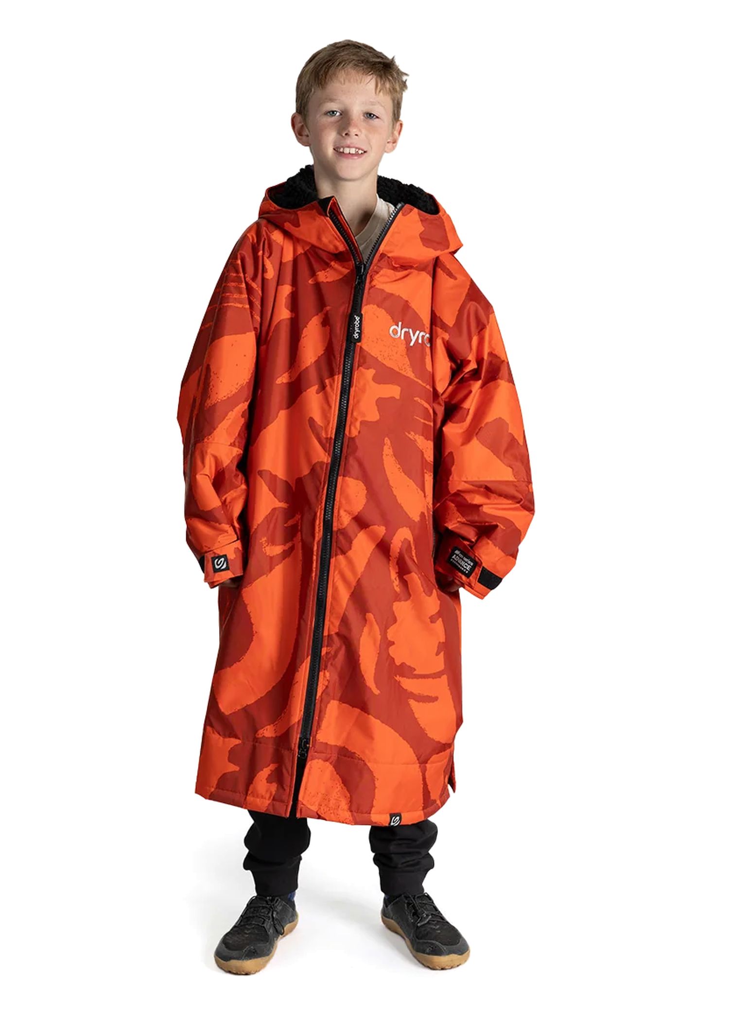 Dryrobe Kids Long Sleeve Changing Robe Mosaic Palm