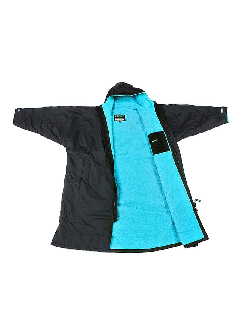 Dryrobe Long Sleeve Changing Robe Black/Blue