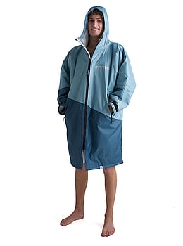 Dryrobe Long Sleeve Changing Robe Blue/Light Grey