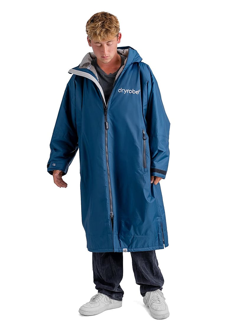 Dryrobe Long Sleeve Changing Robe Deep Sea/Sand