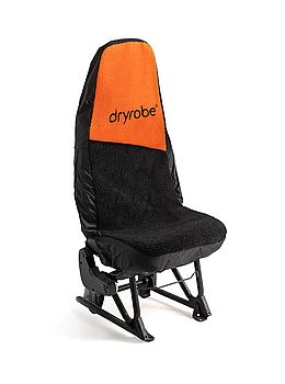 Dryrobe Waterproof Fluffy Car Seat Cover Orange/Black