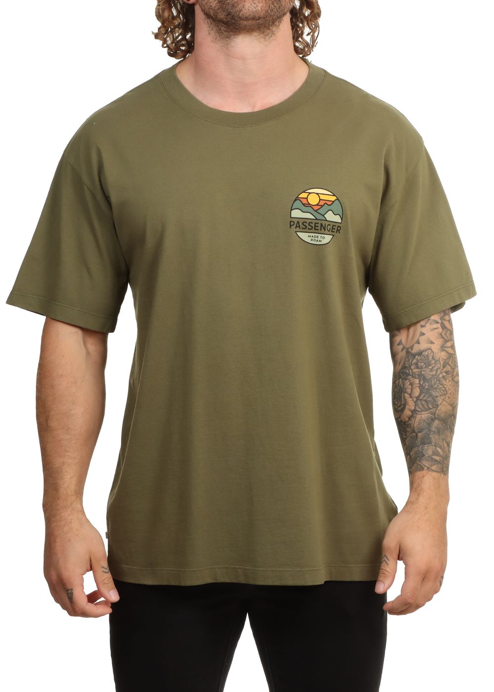Passenger Laidback Recycled Relaxed Tee Khaki