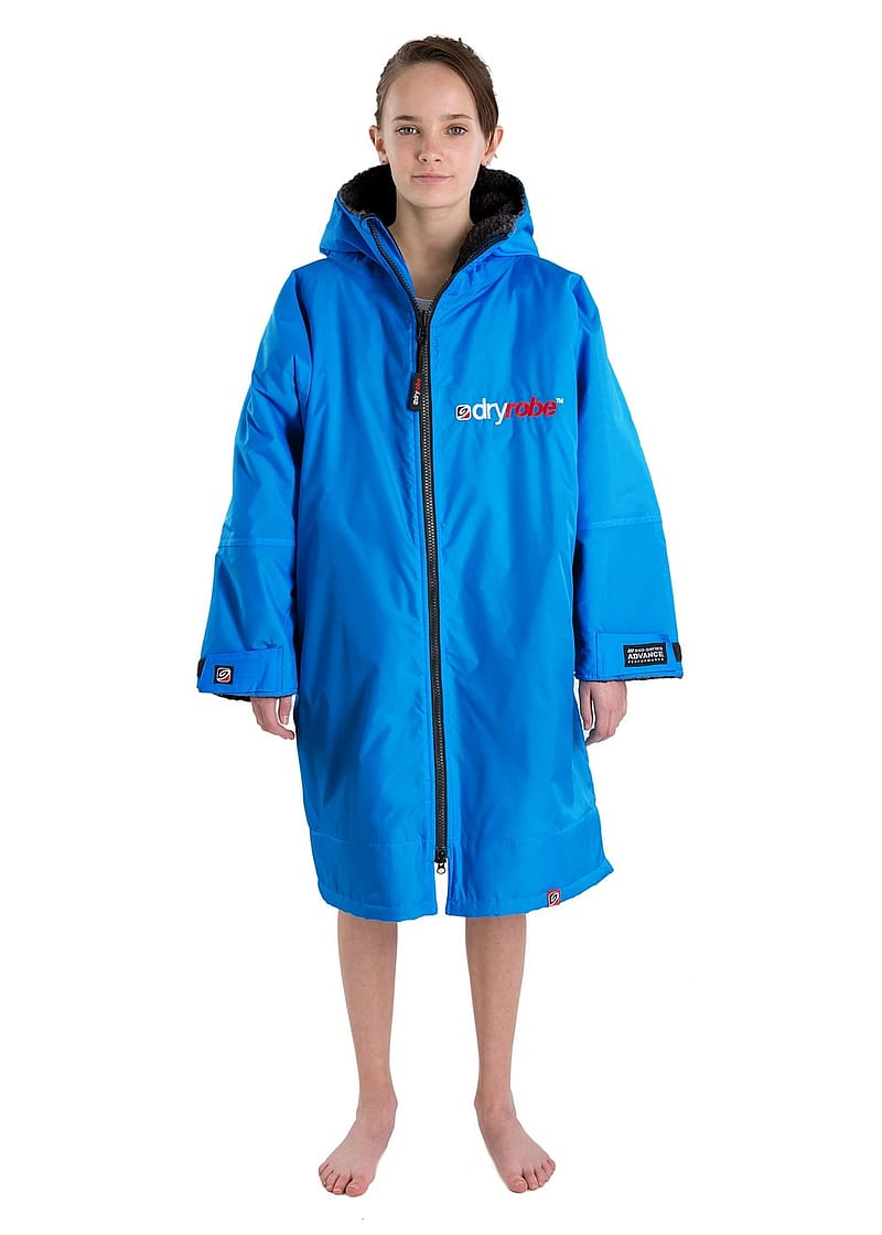 Dryrobe Kids Long Sleeve Changing Robe Black Cobal