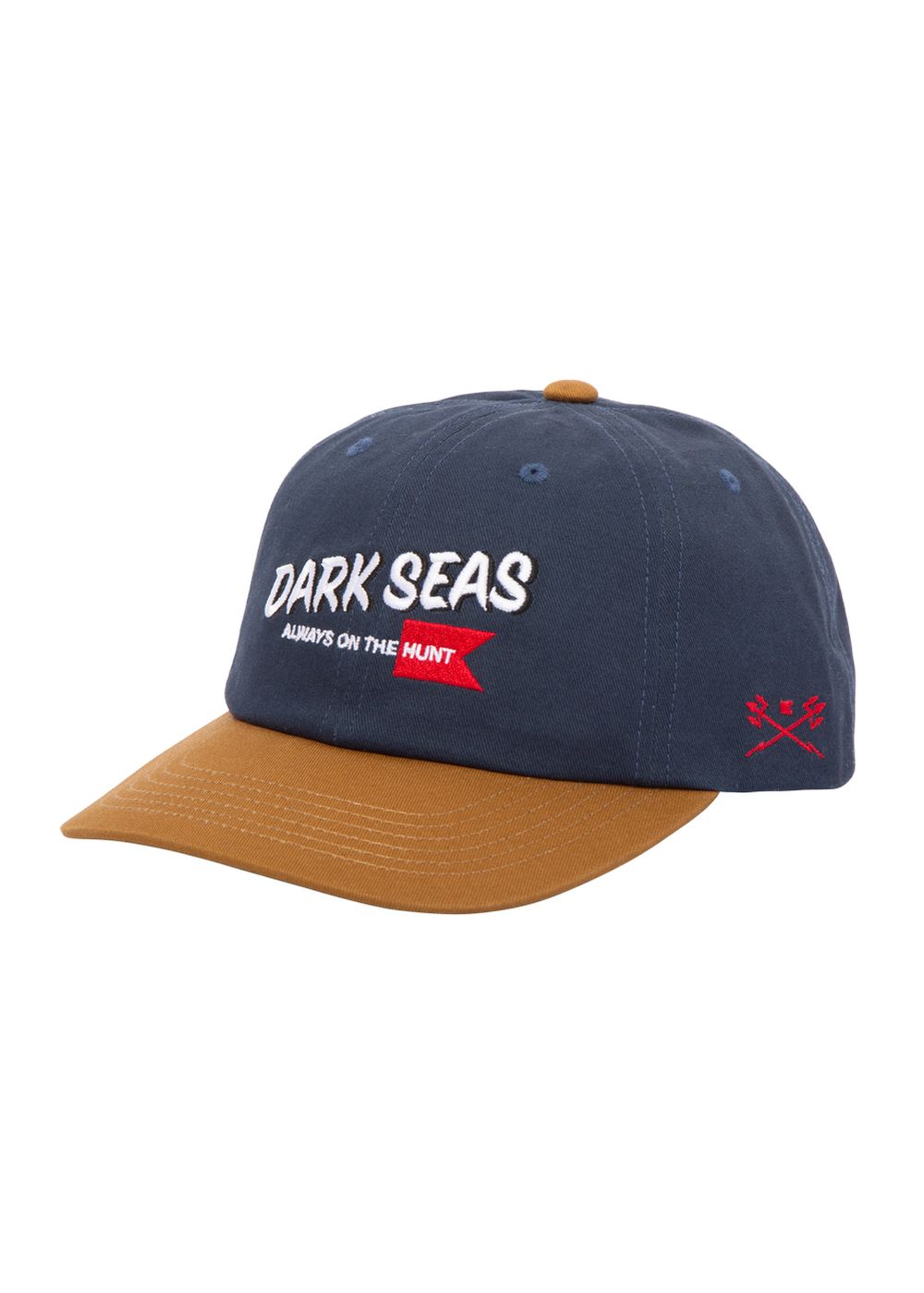 Dark Seas Huntsman Cap Navy Gold