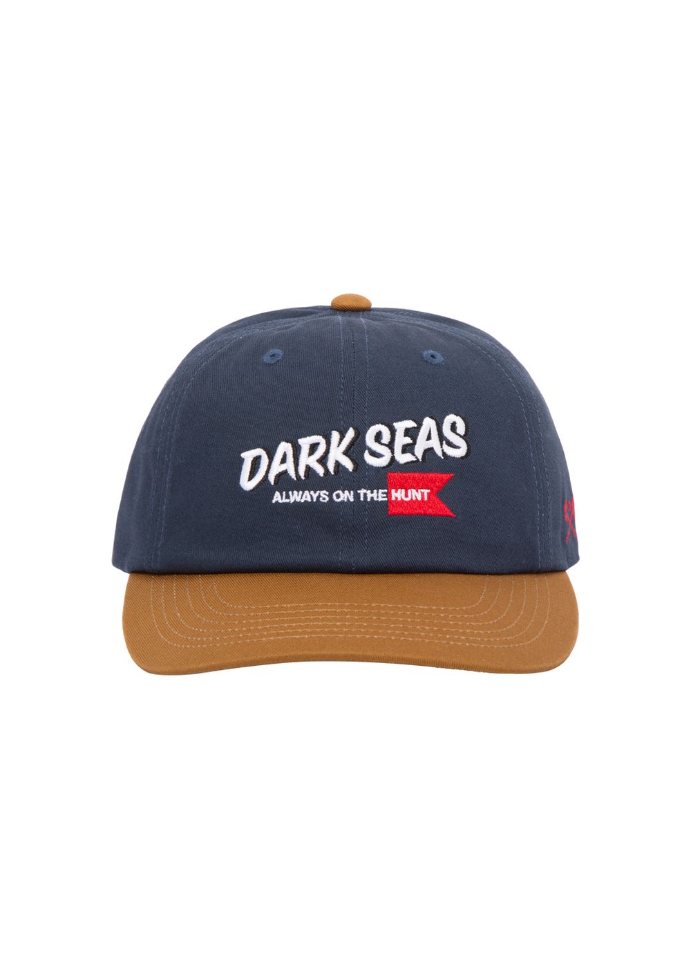Dark Seas Huntsman Cap Navy Gold