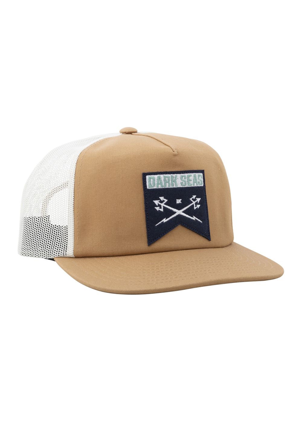 Dark Seas Gimble Cap Brown White