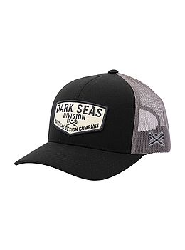 Dark Seas Transom Trucker Cap Black Silver