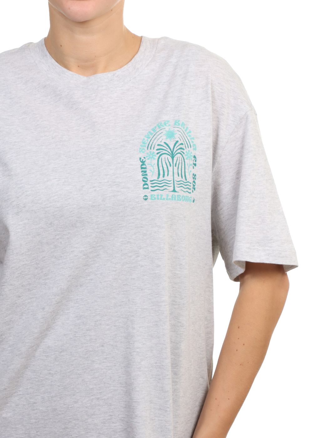 Billabong Always Looking Tee Light Grey Heather