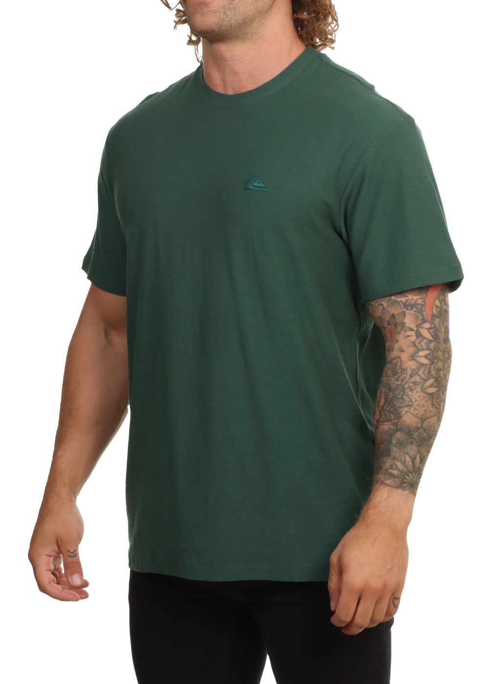 Quiksilver Slub Roundneck Tee Trekking Green