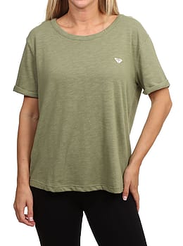 Roxy Oceanwave Regular Tee Oil Green
