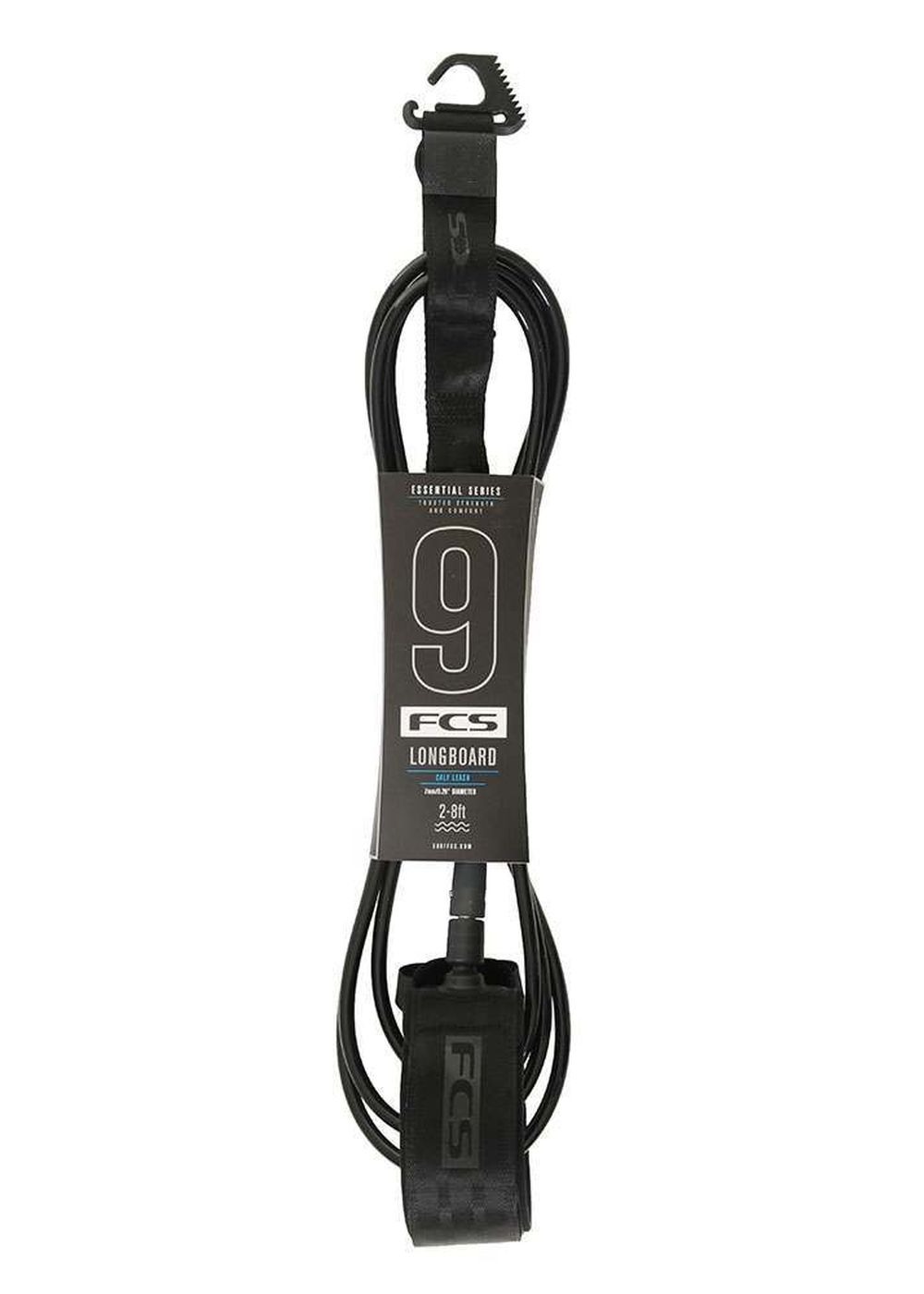 FCS All Round Calf Essential Surf Leash 9FT Black