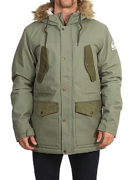 Quiksilver Long Trip Jacket Four Leaf Clover