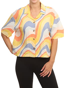 Roxy Rad Days Again Shirt Tiger Lily