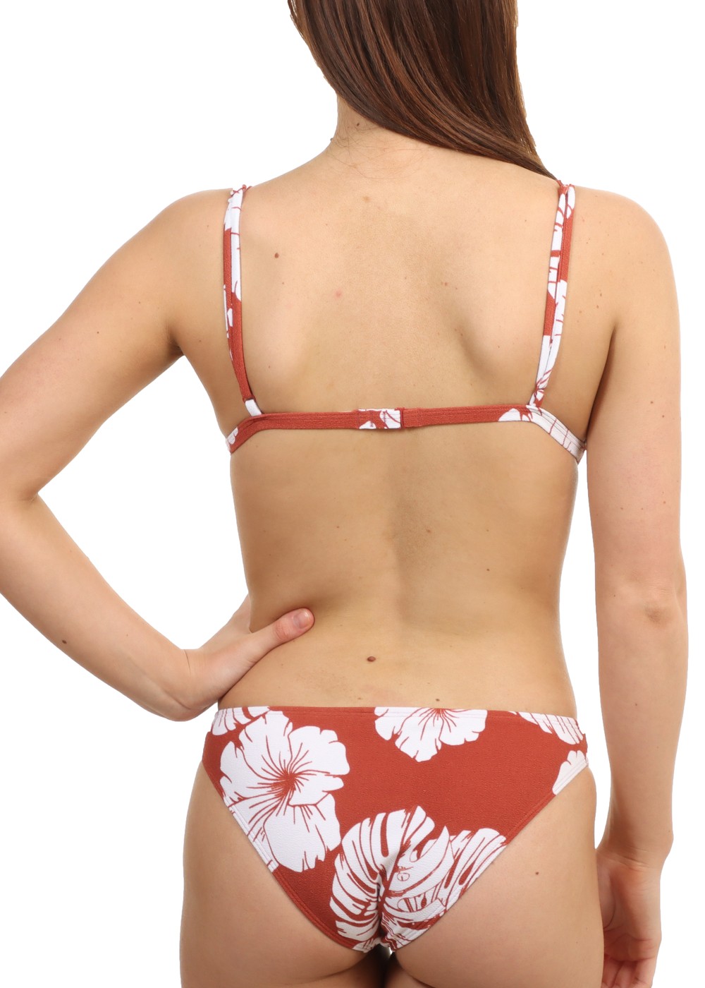 Roxy Garden Trip Fixed Tri Bikini Top Marsala