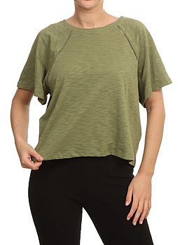Roxy Time On My Side Top Loden Green