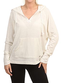 Roxy Destination Surf Hooded Top Snow White