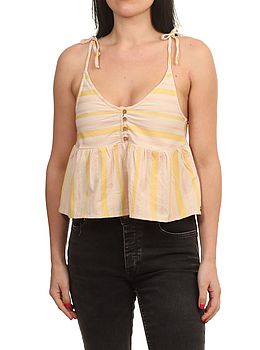 Roxy Open Eyes Top Tapioca Alla Stripe