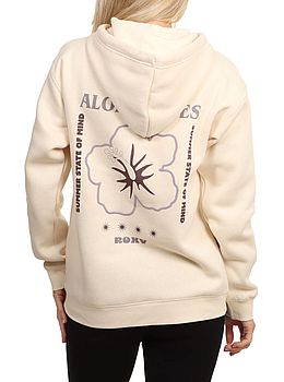 Roxy Surf Stoked VT Hoodie Parchment