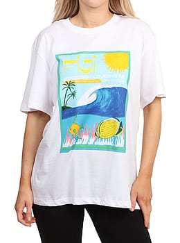 Roxy Atlas Hangloose Tee Bright White Fiji