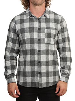 Hurley Axe Knit Flannel Shirt Black