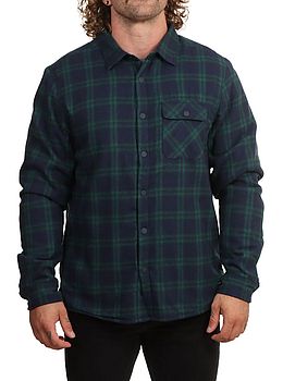 Hurley Axe Sherpa Flannel Shirt Jungle