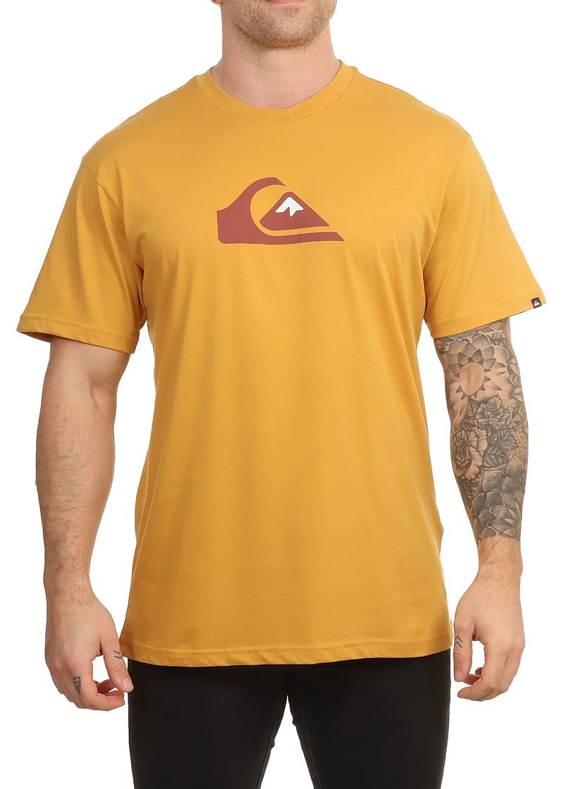 Quiksilver Comp Logo Tee Mustard