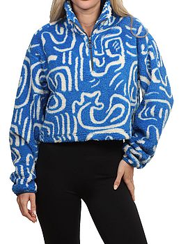 Billabong Holiday Cropped Fleece True Blue